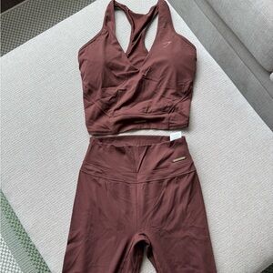 Gymshark Chocolate Activewear Set